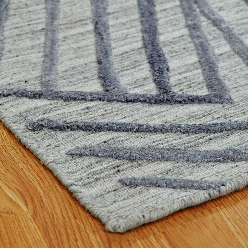 Wrought Studio Hojovice Handmade Flatweave Gray Rug Wayfair
